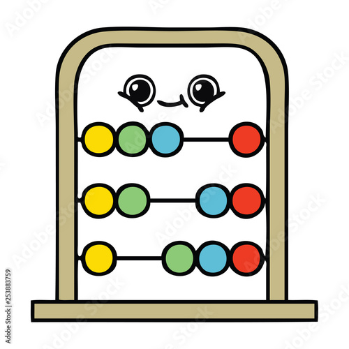 cute cartoon abacus
