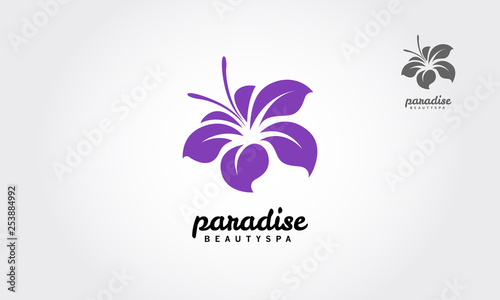 Paradise Beauty Spa is a clean and professional logo template suitable for any business, health care and wellness, beauty products like natural cosmetics.
