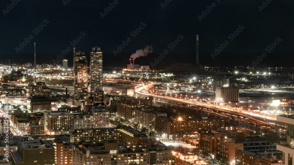 Beautiful timelapse of Toronto from dusk to night Beautiful timelapse of Toronto from dusk to night