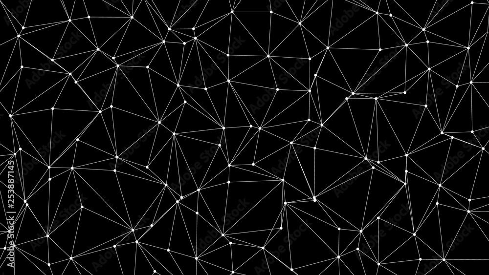 Trendy Low Poly Triangles with Black Backdrop Trendy Low Poly Triangles with Black Backdrop