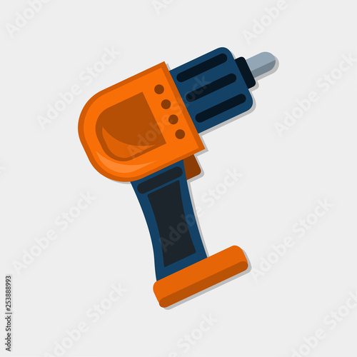 hand drill vector illustration