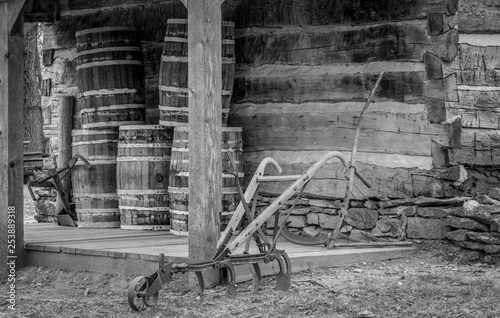 Antique wine barrels