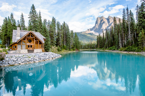 Cabin at Emerald Lake in Canada