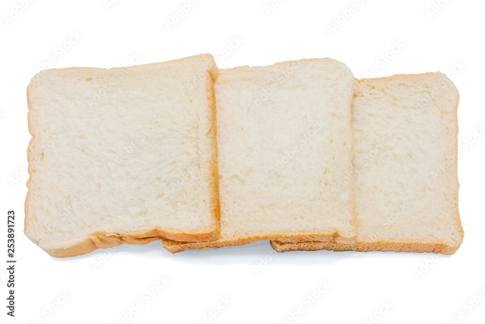 sliced bread isolated on white background sliced bread isolated on white background