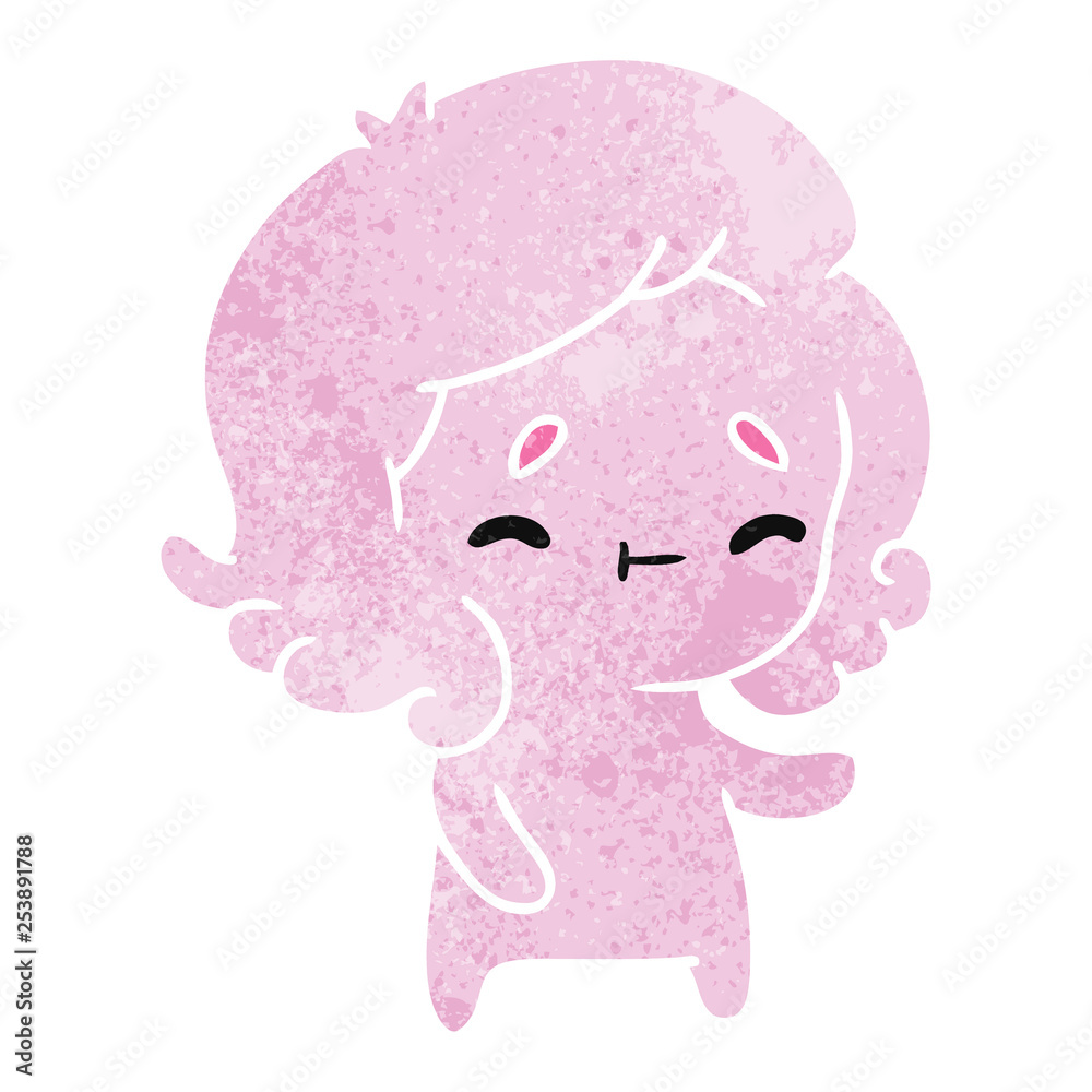 retro cartoon of a kawaii cute ghost retro cartoon of a kawaii cute ghost