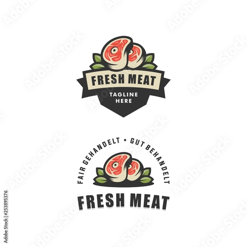 Abstract Fresh meat illustration vector Design template
