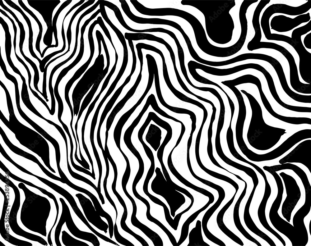 Brush grunge pattern. White and black vector.