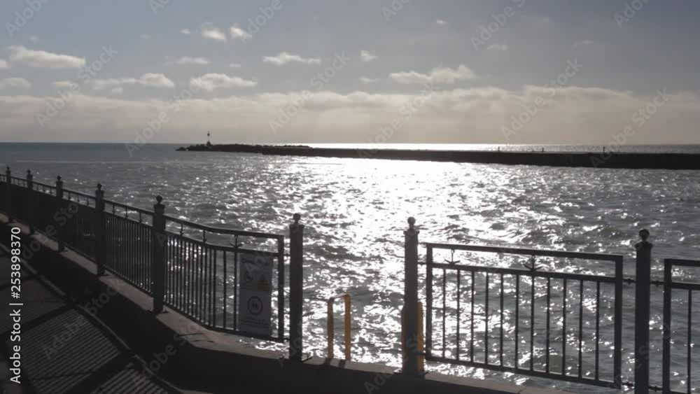 Sun bounces off the water on a lake. Sun bounces off the water on a lake.