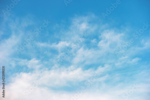 Blue sky with cloud background for nature background. © winning7799