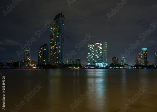 Bangkok skyline at night