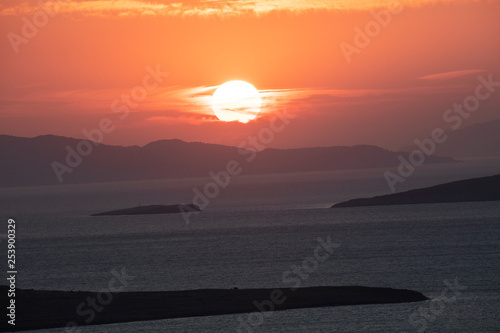 Sunset at Devil's Table ( Seytan Sofrasi ), Ayvalik, Balikesir, Turkey photo