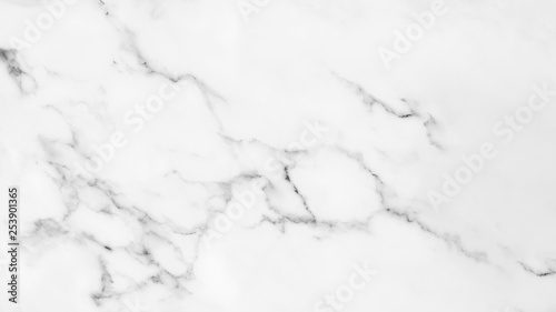 White marble texture with natural pattern for background.