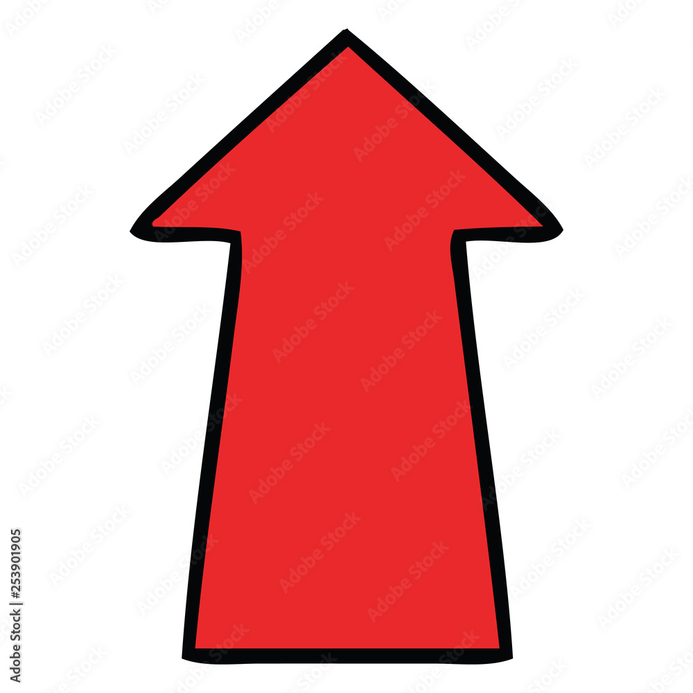 quirky hand drawn cartoon arrow quirky hand drawn cartoon arrow
