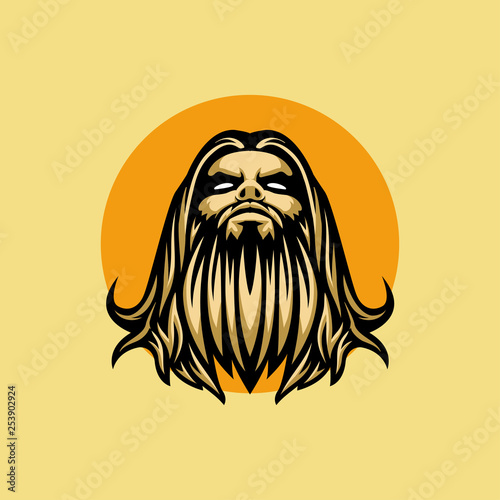 zeus head illustration