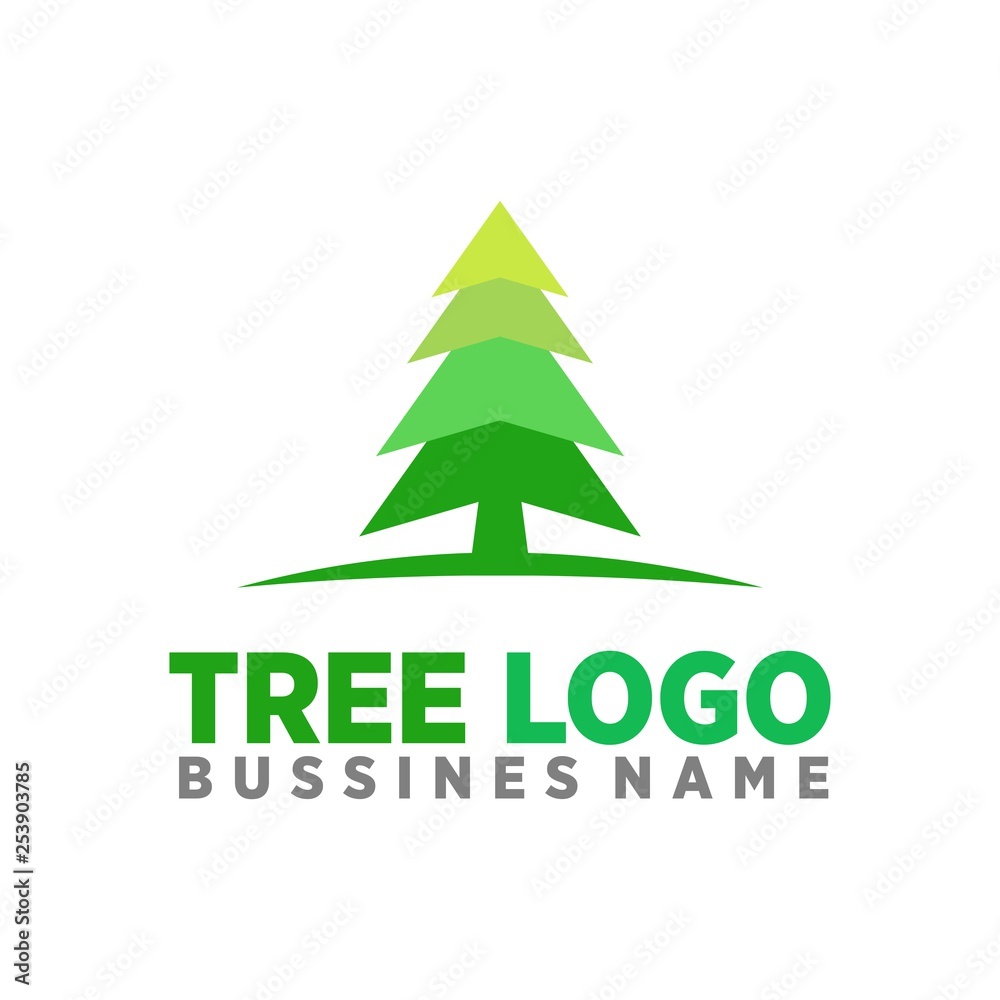 tree logo vector and illustration