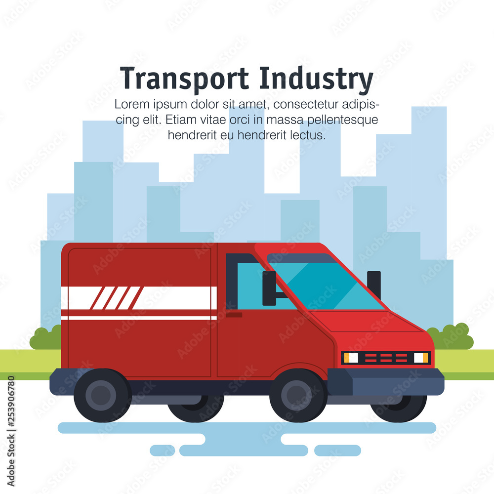 delivery service van vehicle