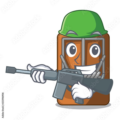Army mousetrap in the a character shape