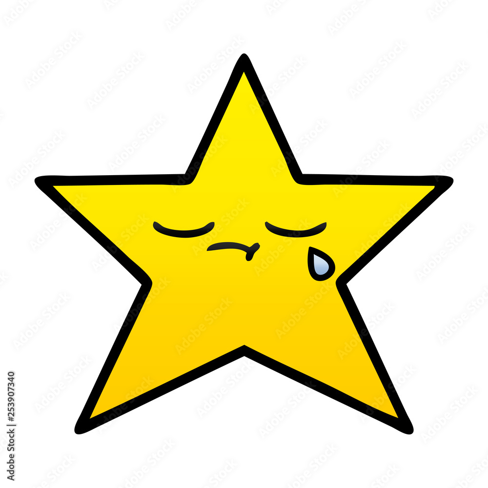 gradient shaded cartoon gold star gradient shaded cartoon gold star