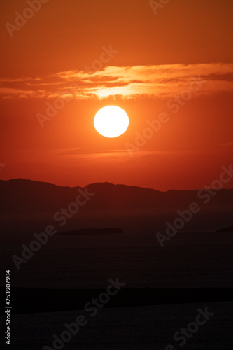 Fototapeta Naklejka Na Ścianę i Meble -  Sunset at Devil's Table ( Seytan Sofrasi ), Ayvalik, Balikesir, Turkey