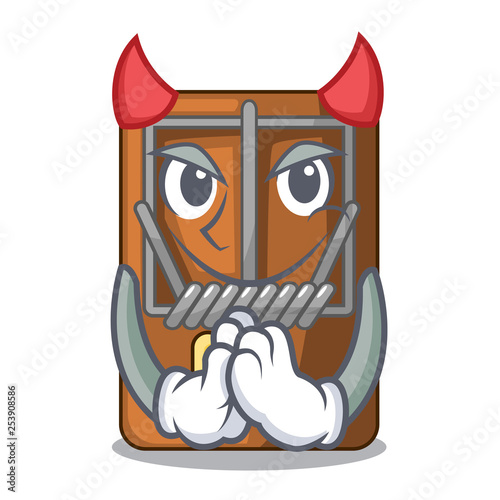 Devil mousetrap isolated with in the cartoon
