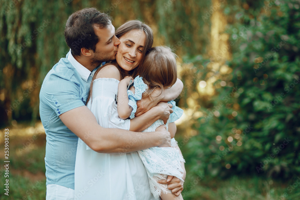 family on a park family on a park