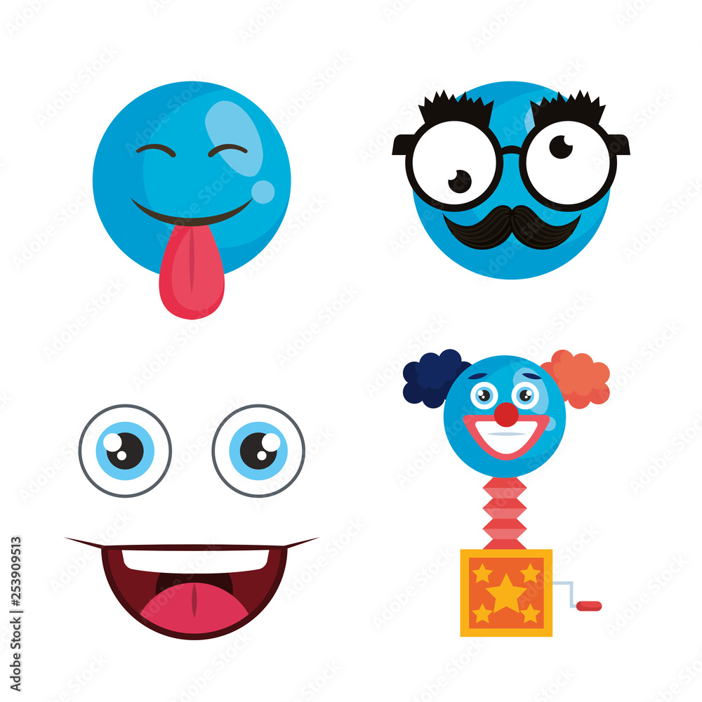 april fools day set icons april fools day set icons