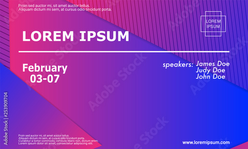 Conference invitation design template