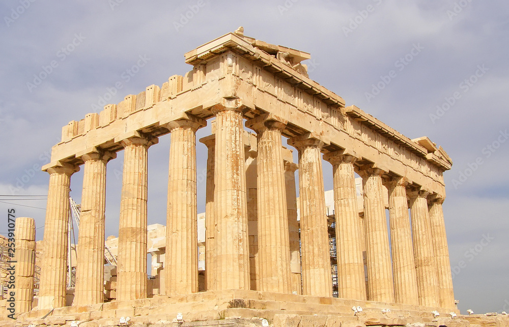 Parthenon on the Acropolis in Athens, Greece