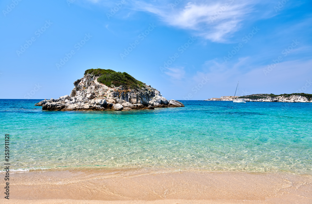 Beautiful beach landscape, Sithonia, Greece Beautiful beach landscape, Sithonia, Greece