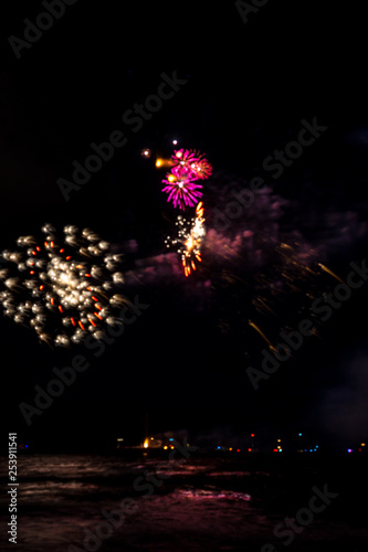 Annual summer fireworks event at Scheveningen beach in Den Haag on 17th August by Germany