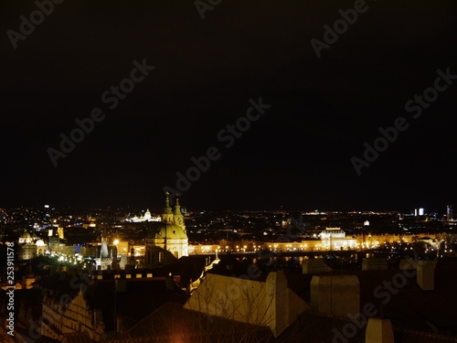 Prague at night