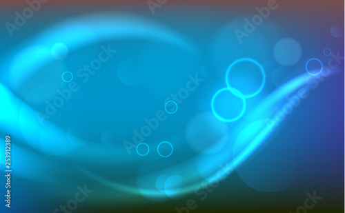 Abstract background with glowing light effects. Vector illustration.