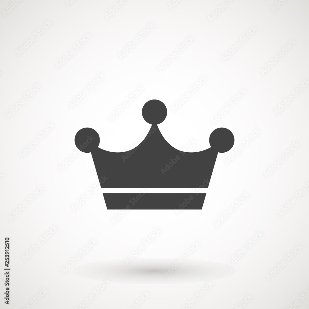 Crown Icon in trendy flat style isolated on grey background. Crown symbol for your web site design, logo, app, UI. Vector illustration, EPS10 Crown Icon in trendy flat style isolated on grey background. Crown symbol for your web site design, logo, app, UI. Vector illustration, EPS10