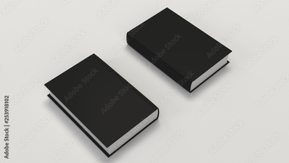 Mockup of blank vertical book Mockup of blank vertical book