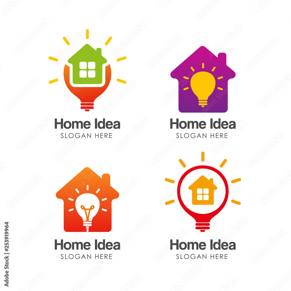 creative home idea logo design template creative home idea logo design template