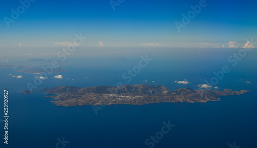 Aerial view of small islands