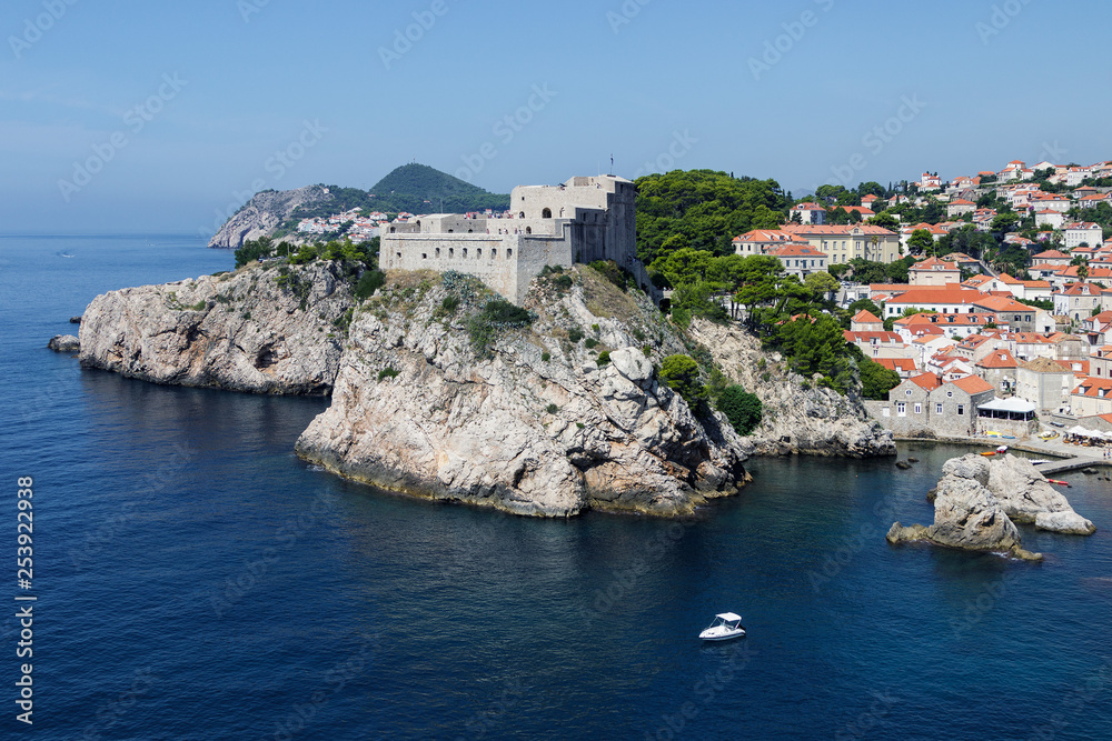 Dubrovnik, old town  - the Fort Lovrijenac - view from the city walls