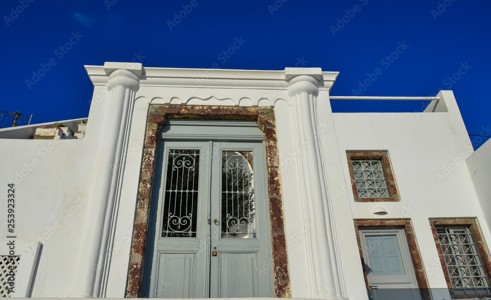 Typical house on Santorini Island, Greece