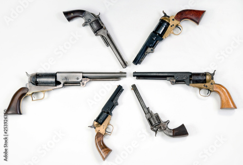 Obraz na płótnie Western Pistols of the Old West.