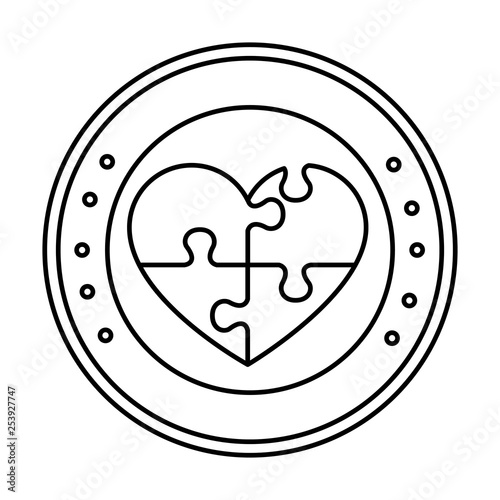 heart with puzzle pieces