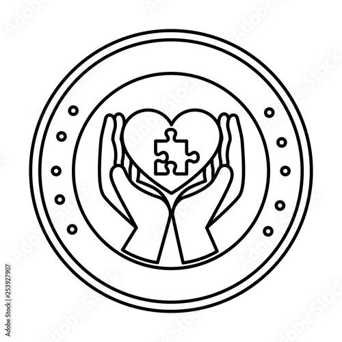 hands lifting heart with puzzle attached solution