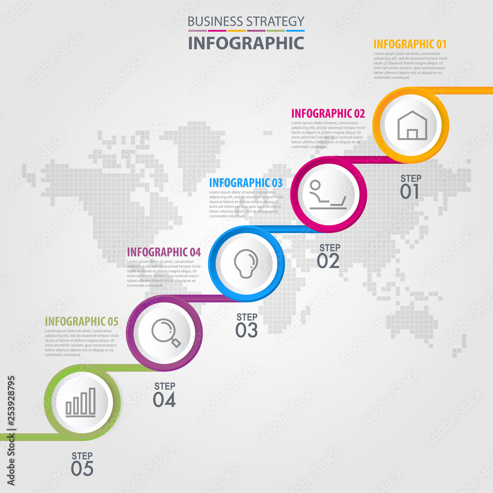 Business Infographics design template illustration. Vector eps10. Business Infographics design template illustration. Vector eps10.