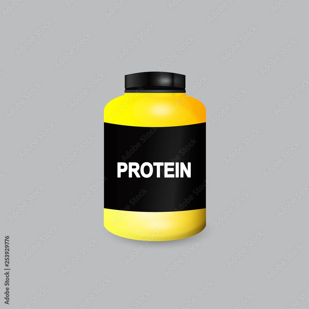 Whey protein and sports shaker illustration, Whey protein and sports shaker illustration,