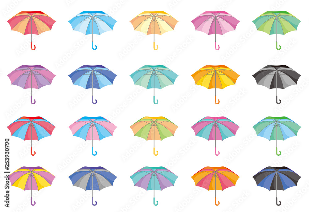 傘のアイコンC（正面）