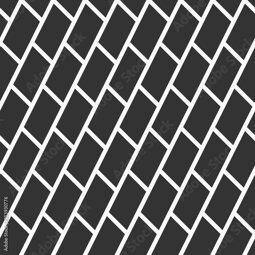 Abstract seamless pattern. Diagonal santed bricks.