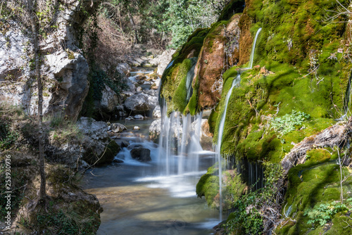 Waterfalls and Creek in the Mountains of Southern Italy