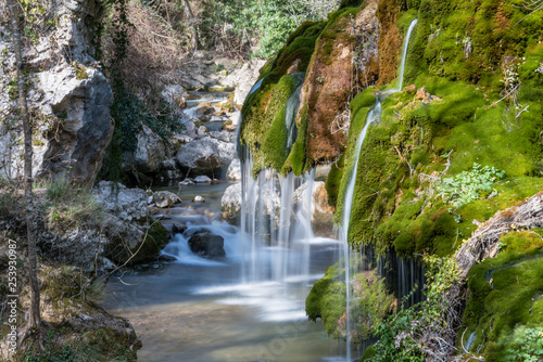 Waterfalls and Creek in the Mountains of Southern Italy