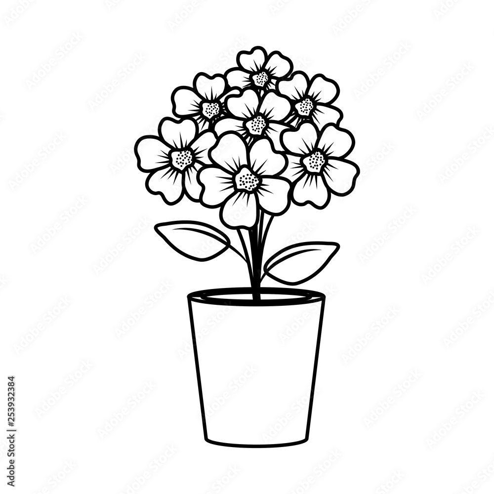 floral decoration in clay pot floral decoration in clay pot