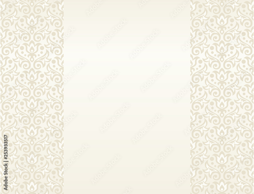 Vector background with seamless ornament of flowers Vector background with seamless ornament of flowers