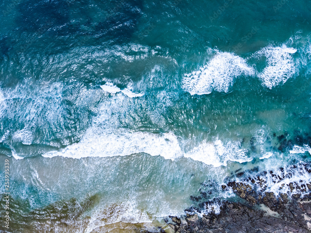 ocean from drone